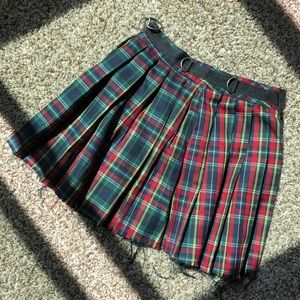 CURRENT MOOD PLAID SKIRT